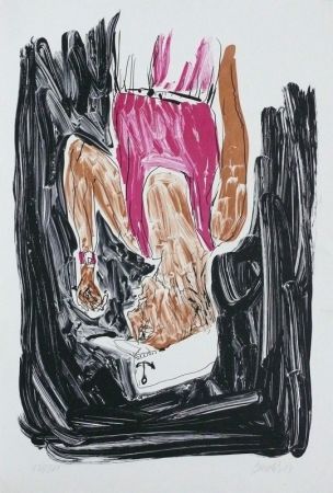 Litografia Baselitz - Einer malt mein Portrait (Someone paints my portrait)