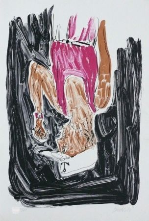 Litografia Baselitz - Einer malt mein Porträt (Someone paints my portrait)
