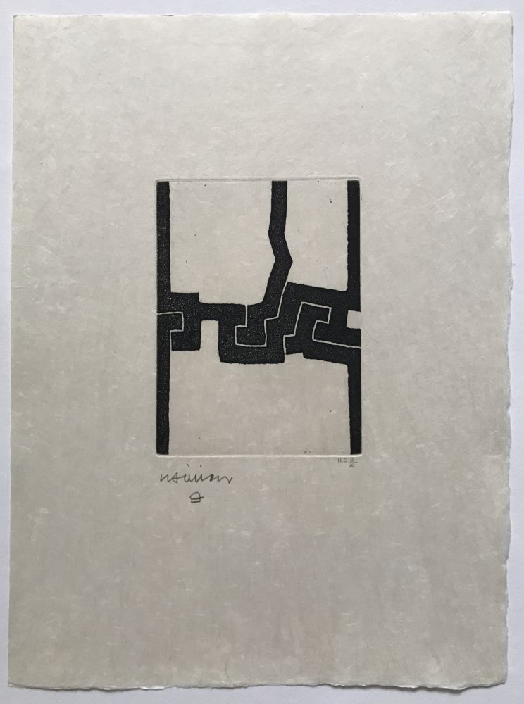 Incisione Chillida - Eintsu (Paroles Peintes V)