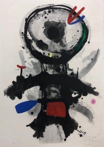 Acquaforte Miró - El angel acribillado
