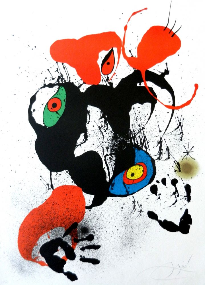 Litografia Miró - El fogainer