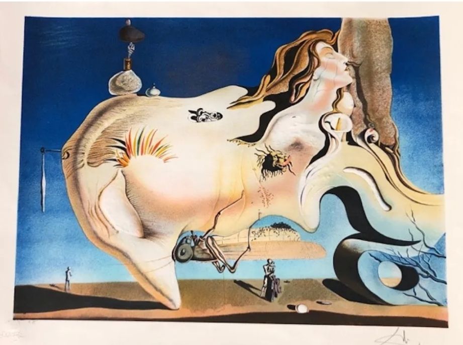 Litografia Dali - El gran masturbador 