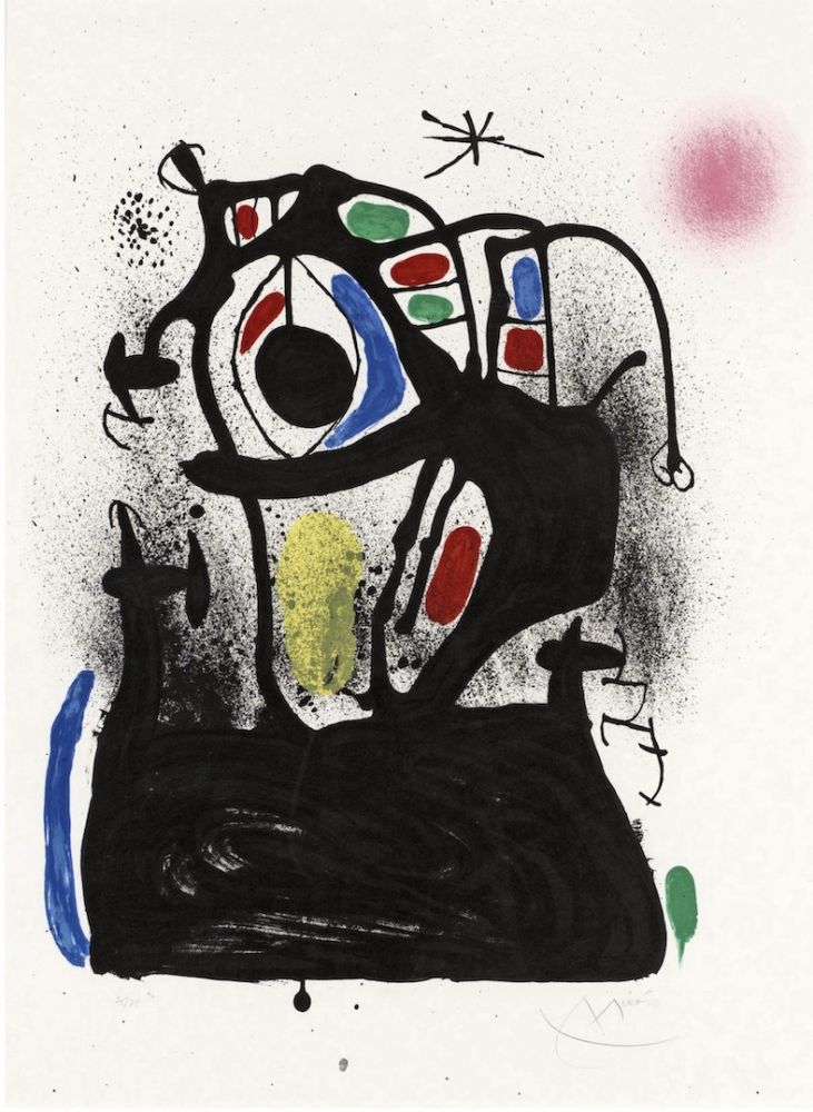 Litografia Miró - El hipnotizador 