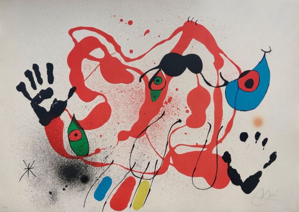 Litografia Miró - El Marxant de Galls 