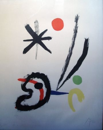 Litografia Miró - El pájaro cometa