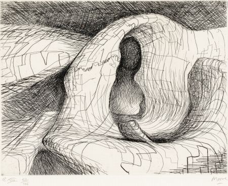 Acquaforte Moore - Elephant Skull Plate VIII, 1969