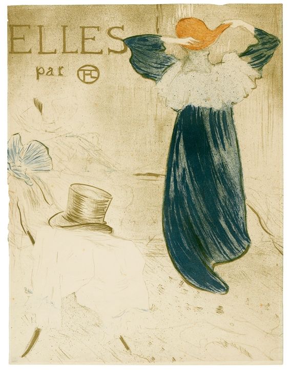 Litografia Toulouse-Lautrec - Elles