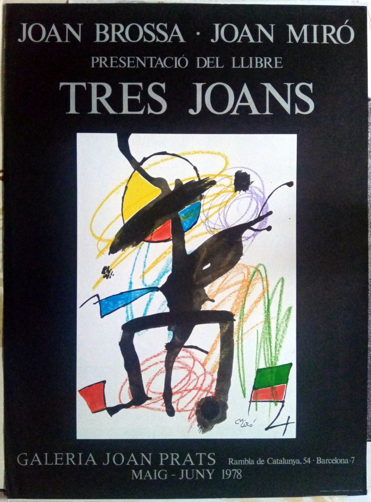Manifesti Miró - Els tres Joans  - Prats - 1978