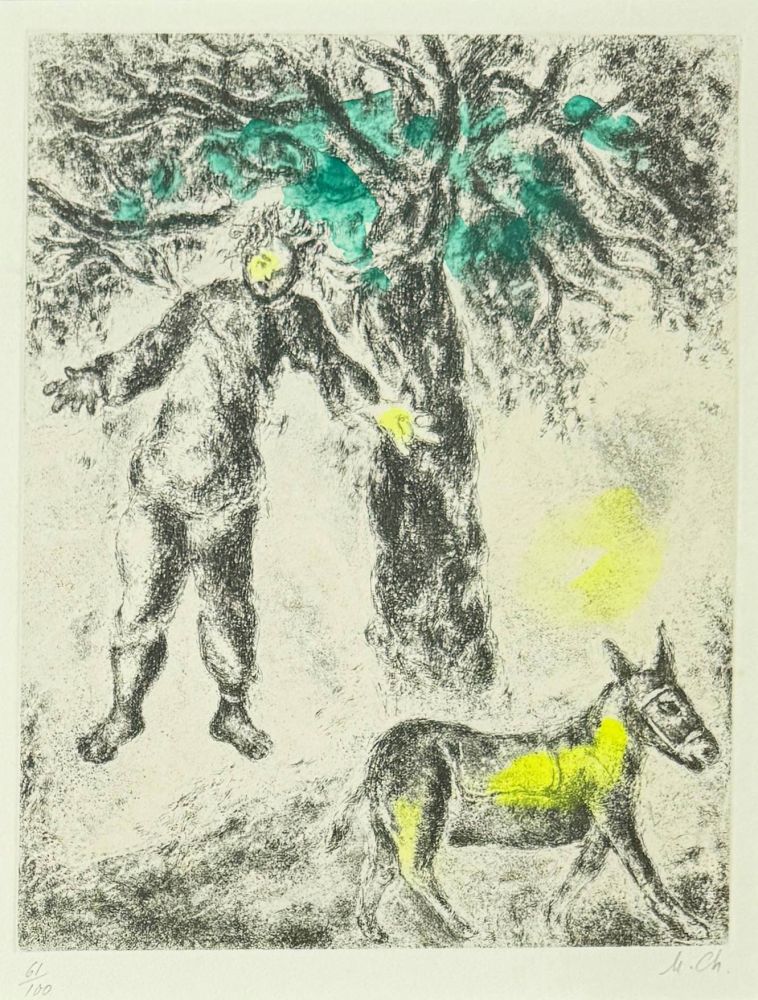 Acquaforte Chagall - End of Absalom