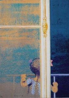 Serigrafia Cremonini - Enfant à la fenêtre