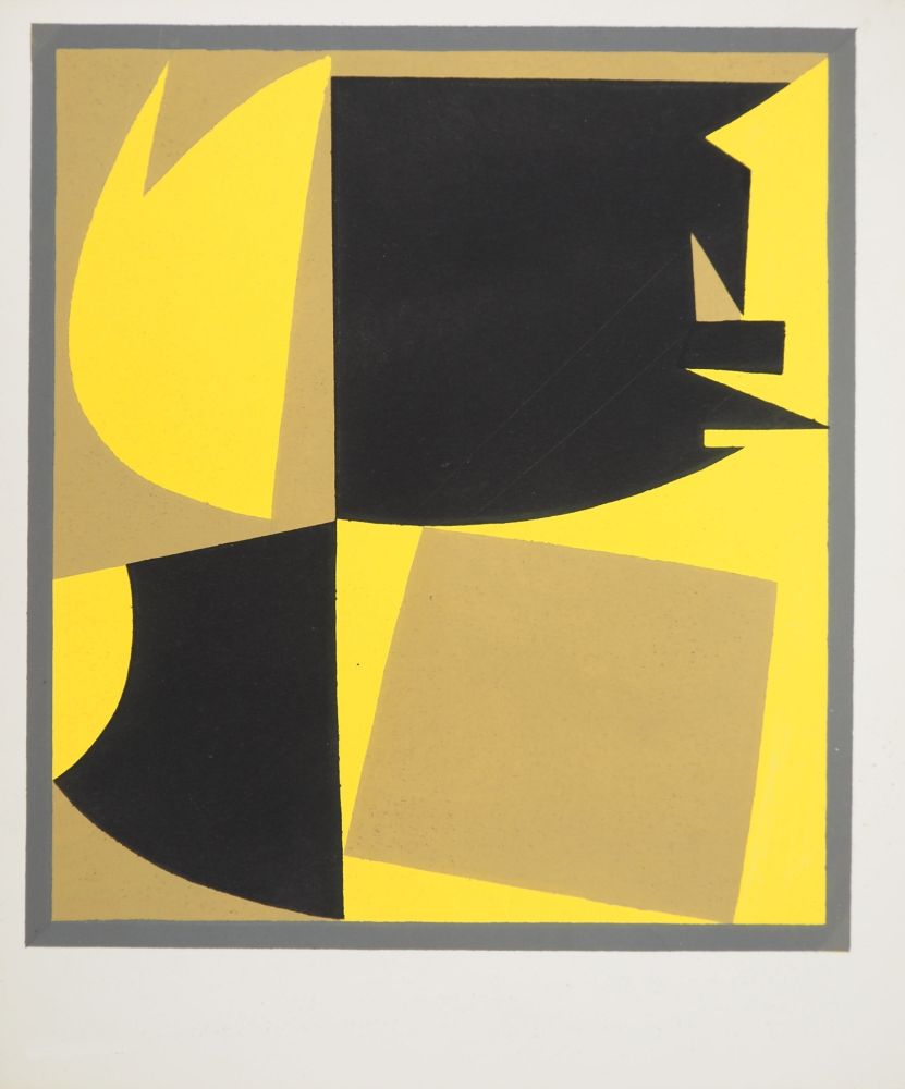 Litografia Vasarely - Equilibre abstrait