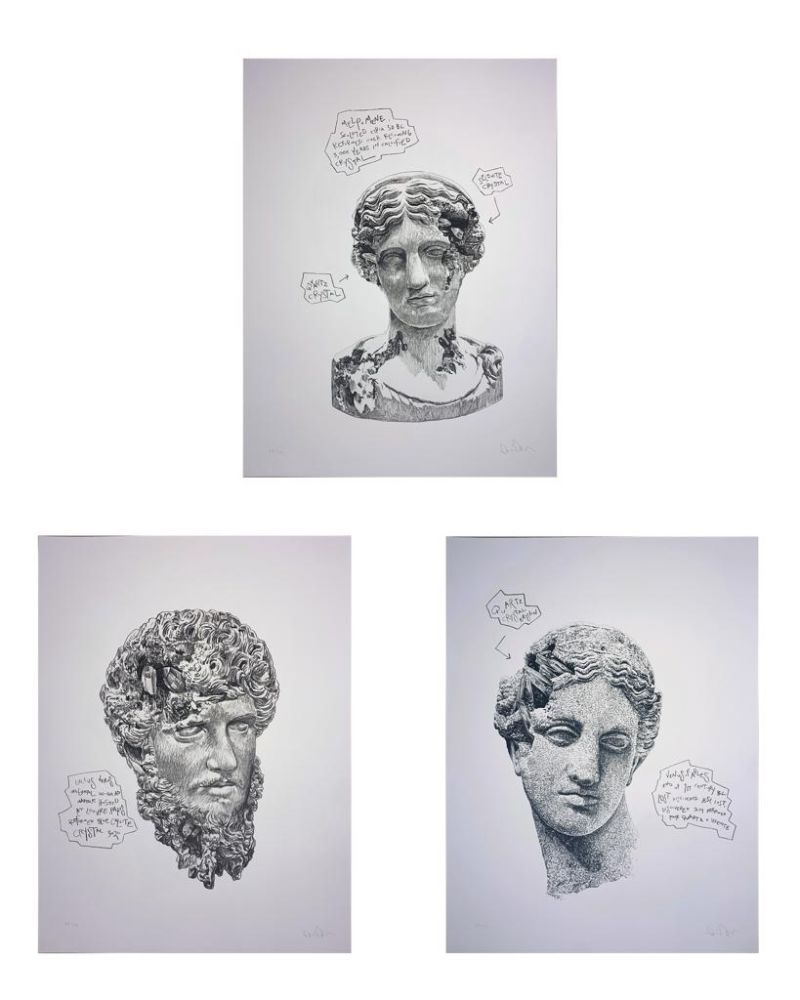 Serigrafia Arsham - Eroded Classical Prints 