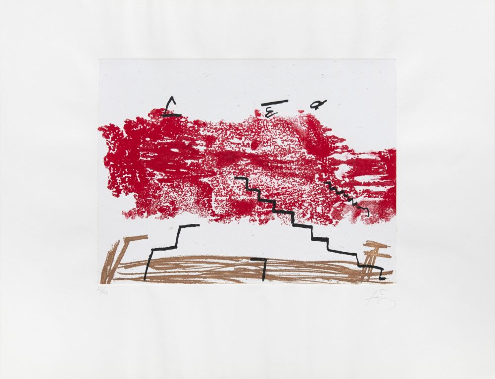 Incisione Tàpies - Escalier 