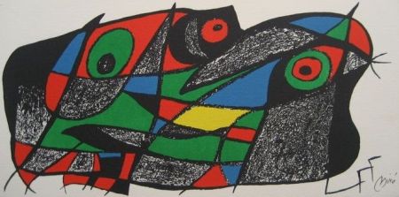 Litografia Miró - Escultor : Suecia