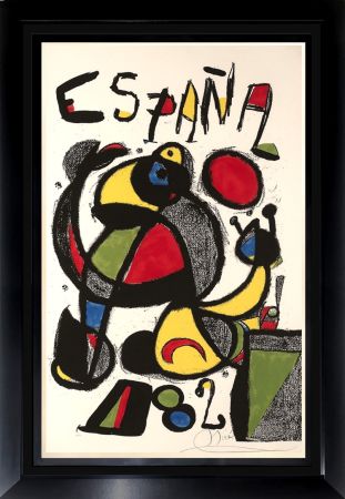 Litografia Miró - España Copa del Mundo de Futbol