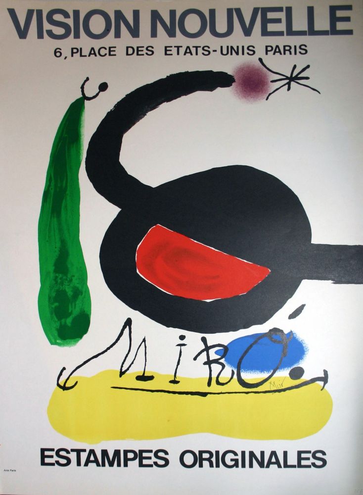 Litografia Miró - '' Estampes Originales '' Vision Nouvelle