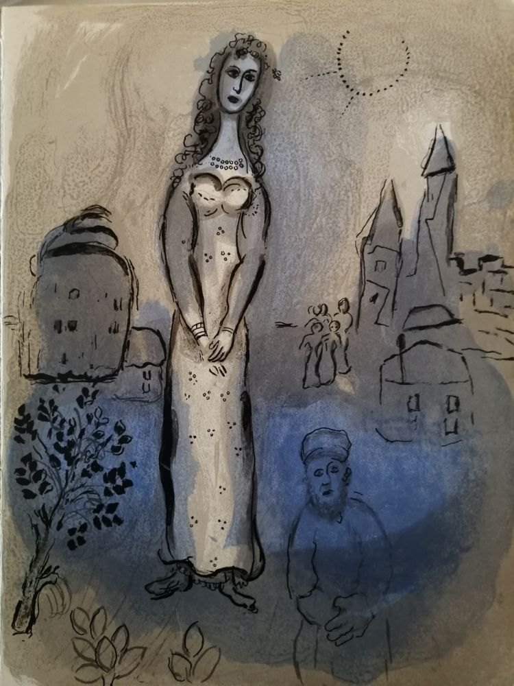 Litografia Chagall - Esther