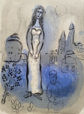 Litografia Chagall - Esther