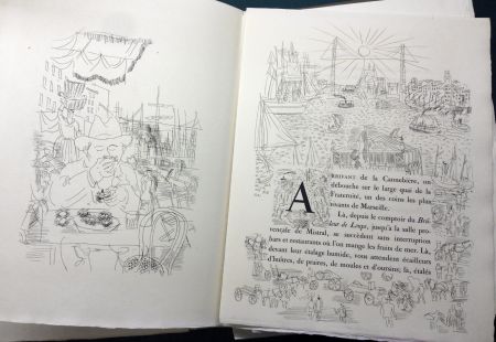 Libro Illustrato Dufy - Eugène Montfort: LA BELLE ENFANT OU L'AMOUR A QUARANTE ANS. 94 eaux-fortes originales de Raoul Dufy (1930).