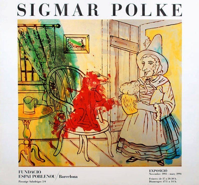 Manifesti Polke - Exhibition Poster Espai Poblenou