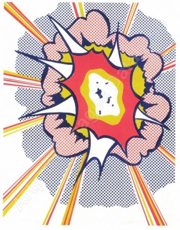 Litografia Lichtenstein - Explosion