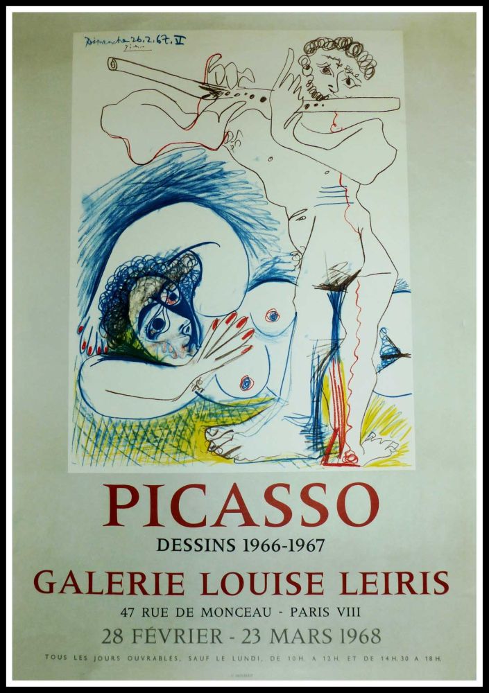 Manifesti Picasso - EXPO 1968 GALERIE LOUISE LEIRIS