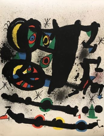Litografia Miró - Exposicion Homenaje a Josef Lluis Sert 