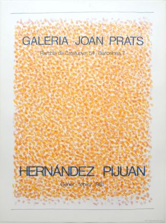 Litografia Hernandez Pijuan - Exposición Galería Joan Prats