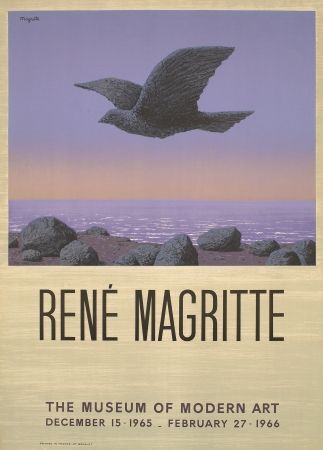 Litografia Magritte - Exposition au MOMA
