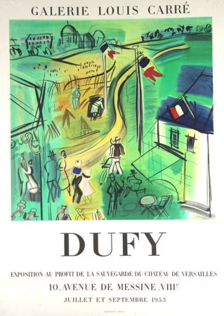 Litografia Dufy - Exposition au Profit de La Sauvegarde du Chateau de Versailles