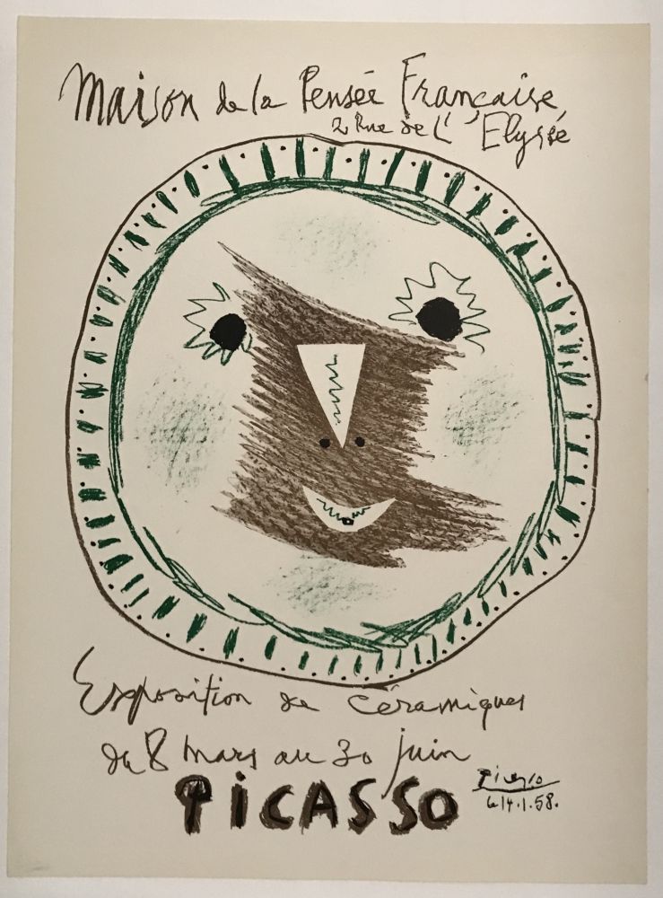 Litografia Picasso - Exposition de Céramiques