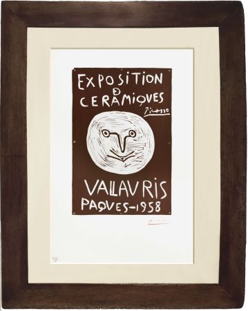 Linoincisione Picasso - Exposition de Céramiques - Vallauris Paques