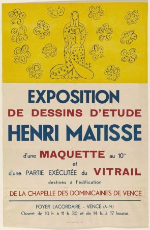 Litografia Matisse (After) - Exposition De Dessin's D'Etude 