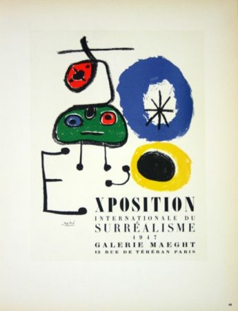 Non Tecnico Miró - Exposition du Surréalisme  Galerie Maeght 1947