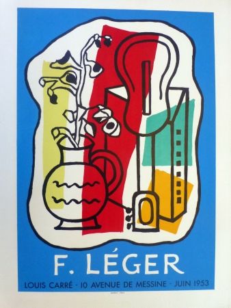 Litografia Leger - Exposition Galerie Louis Carré, 1953