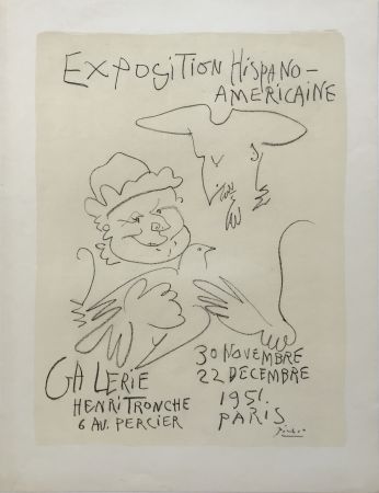 Litografia Picasso - Exposition Hispano-Americaine