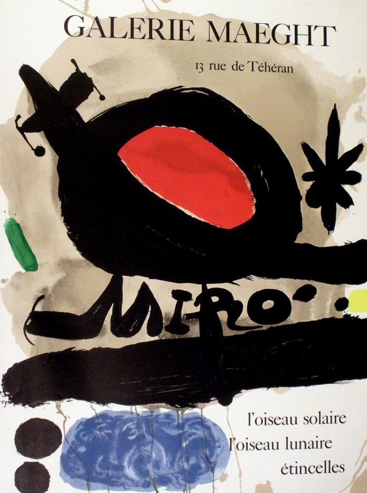 Litografia Miró - Exposition 