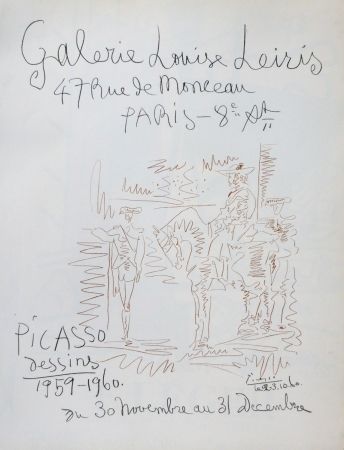Litografia Picasso - Exposition louise leiris 1960