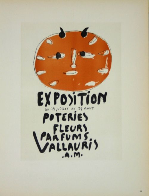 Litografia Picasso (After) - Exposition Poteries Fleurs Parfums 1948