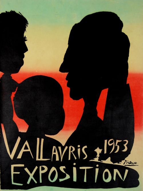 Litografia Picasso - Exposition Vallauris 1953