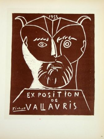 Litografia Picasso (After) - Exposition  Vallauris 1955