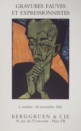 Libro Illustrato Heckel - Expressionisme, Portrait d'Homme