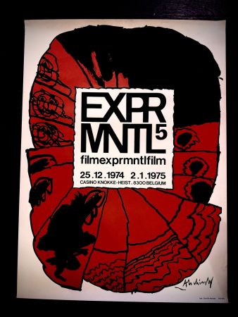 Manifesti Alechinsky - EXPRMNTL5  KNOKKE 1973