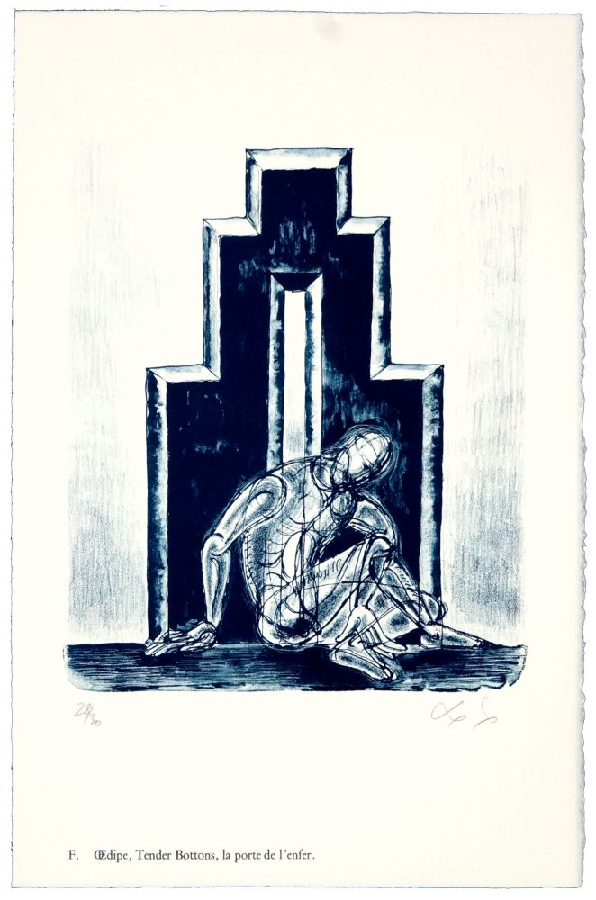 Litografia Nørgaard - F. Œdipe, Tender Bottoms, la porte de l'enfer.