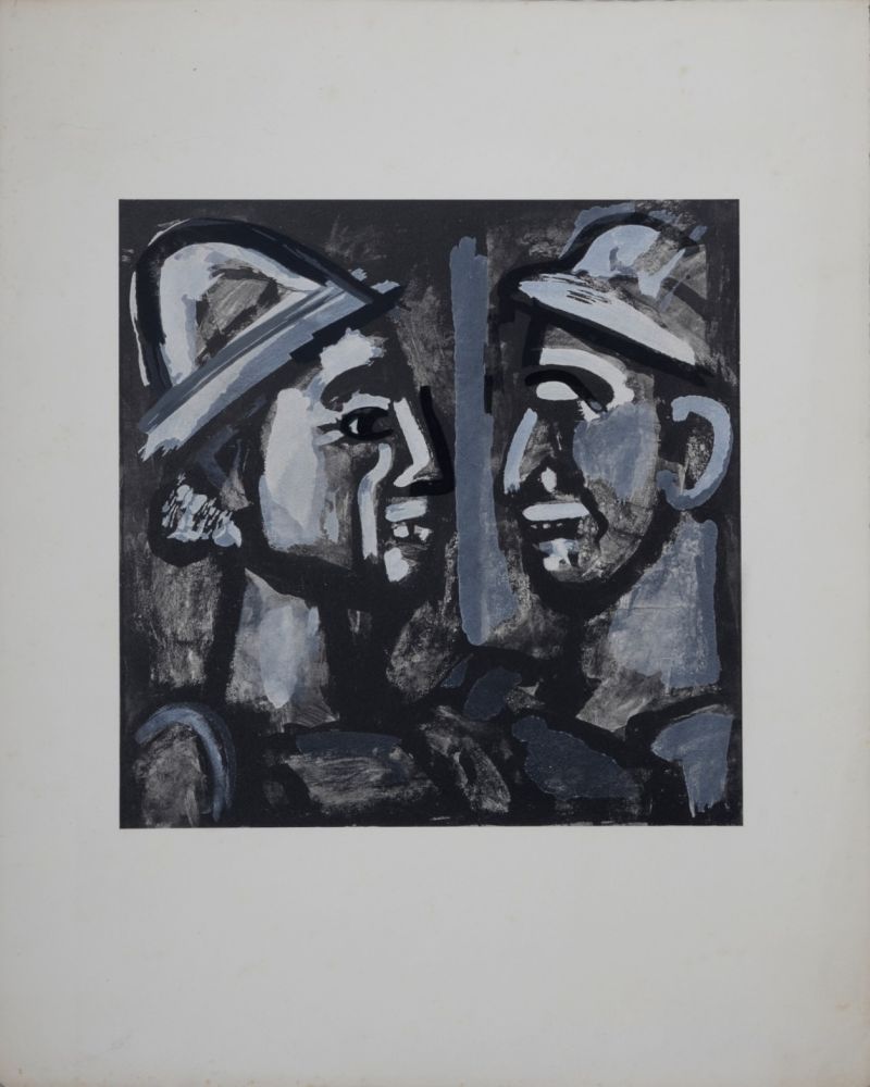 Litografia Rouault - Face à Face