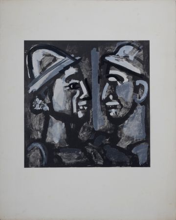 Litografia Rouault - Face à Face