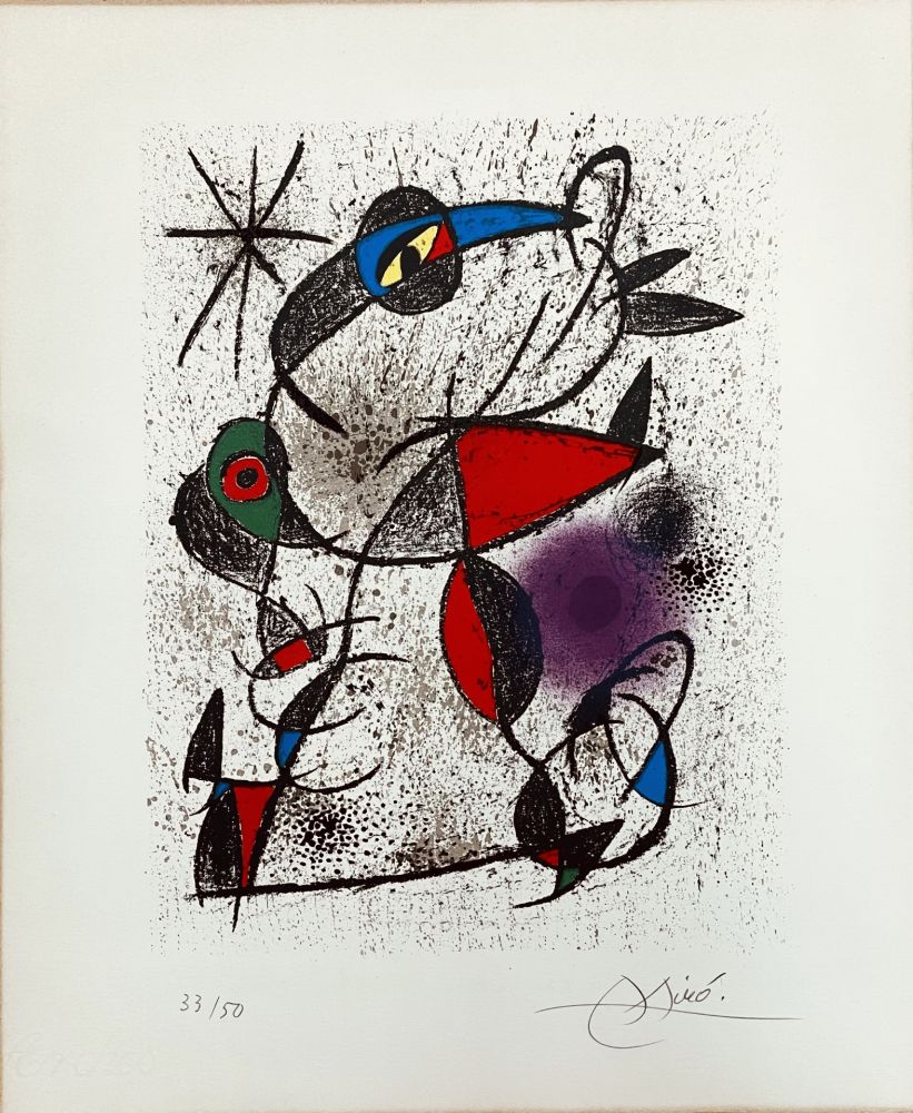 Litografia Miró - Faillie du calcaire