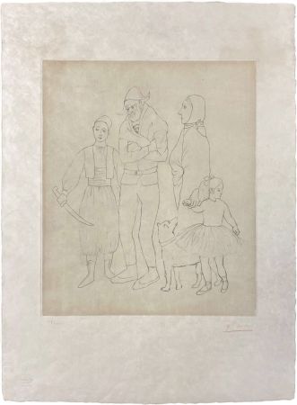 Incisione Picasso - Famille des Saltimbanques