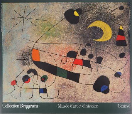 Libro Illustrato Miró - Femme abstraite sous la Lune