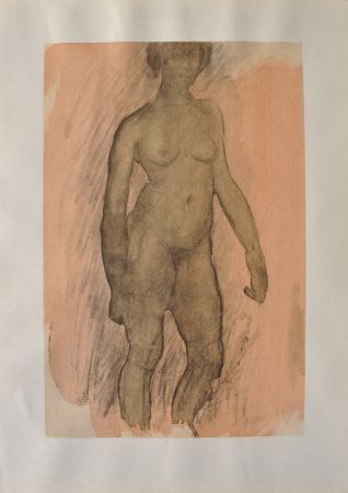Incisione Rodin - Femme africaine nue